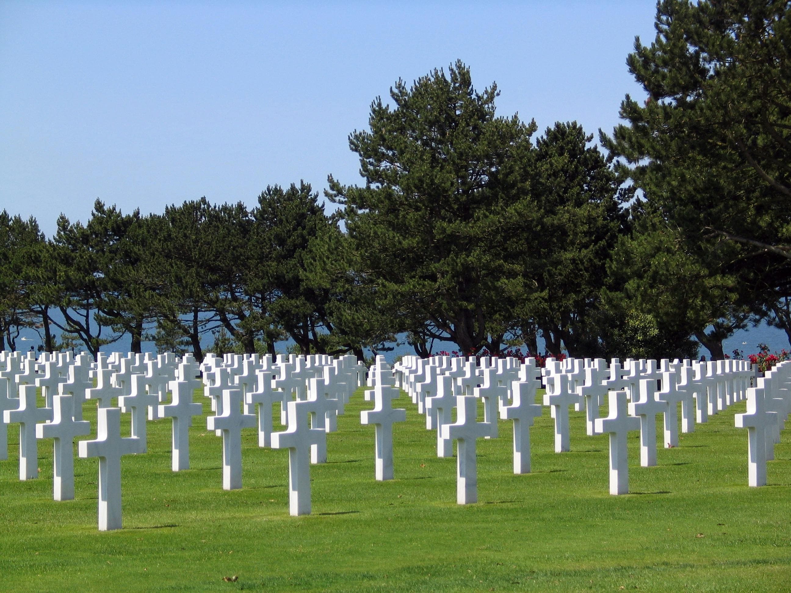 Peaceful memorial cemetery